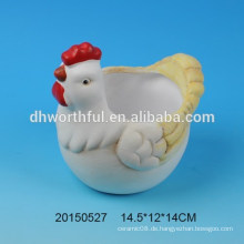Heißer Verkauf keramische Hand gemalte Ostern Henne